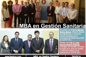 Los alumnos del Executive MBA en Gestión Sanitaria contarán este fin de semana con la presencia del Dr. D. Manuel Molina Muñoz y el Dr. D. José Ignacio Echániz Salgado.